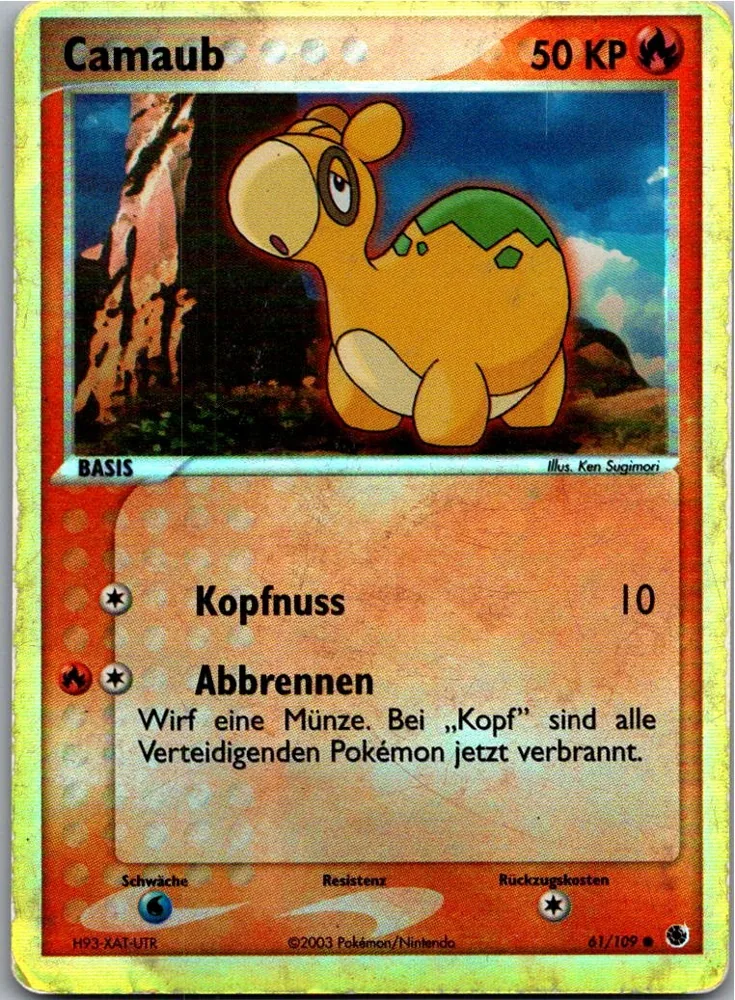 Camaub 61/109 EX Rubin & Saphir – Vorderseite