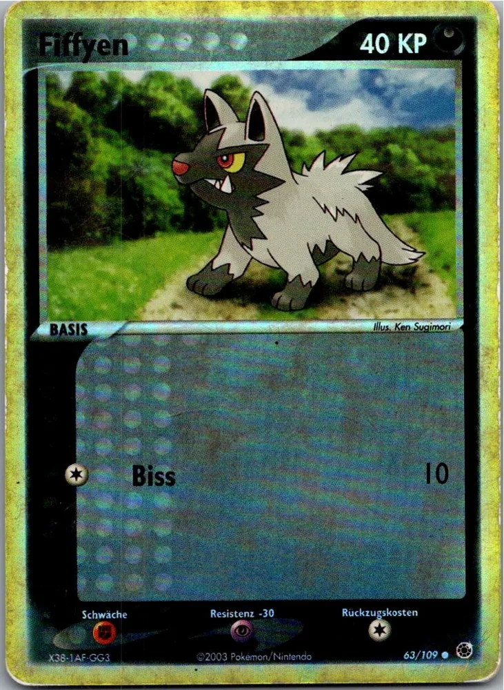 Fiffyen 63/109 EX Rubin & Saphir – Vorderseite