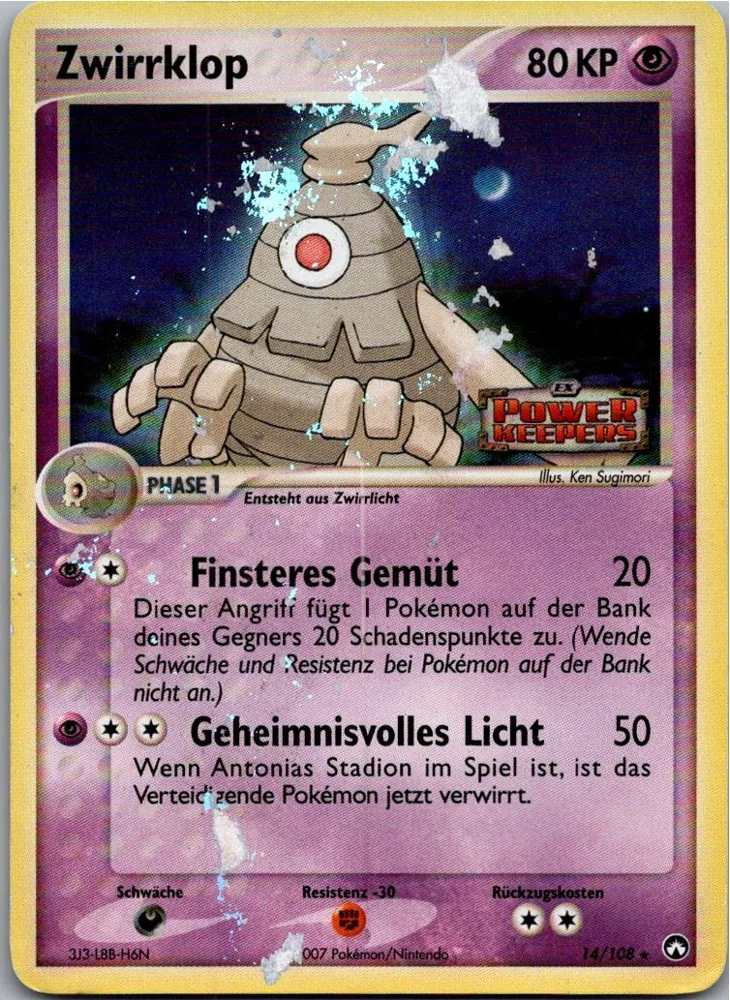 Zwirrklop 14/108 EX Power Keepers – Vorderseite