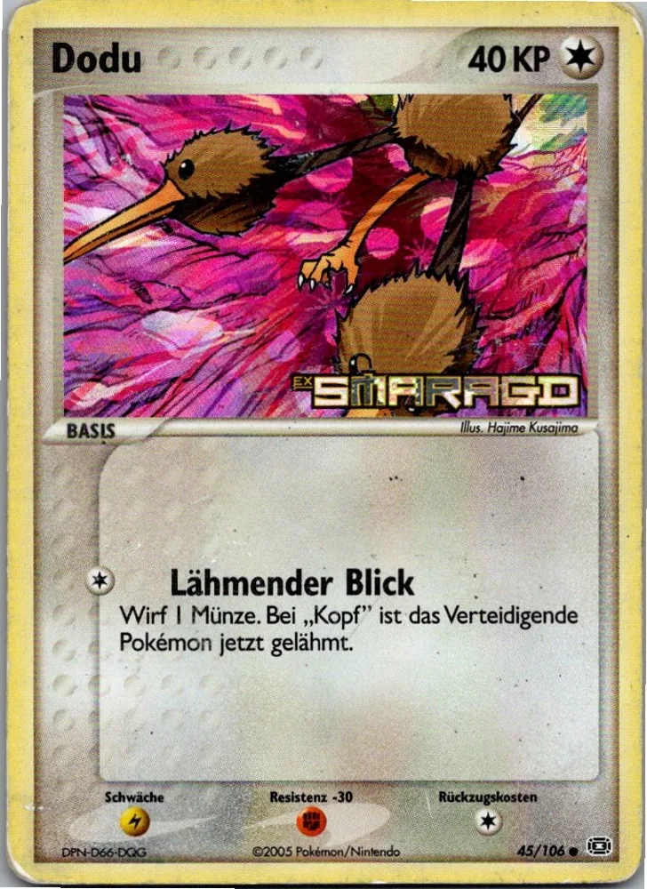 Dodu 45/106 EX Smaragd – Vorderseite