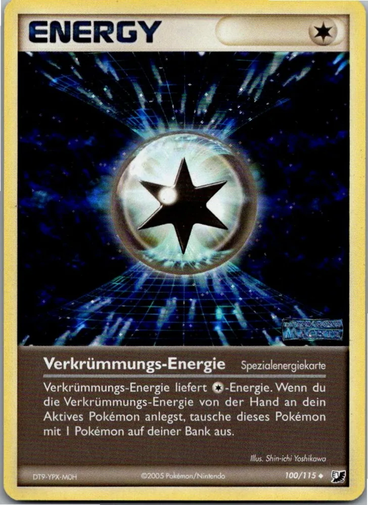 Verkrümmungsenergie 100/115 EX Verborgene Mächte – Vorderseite
