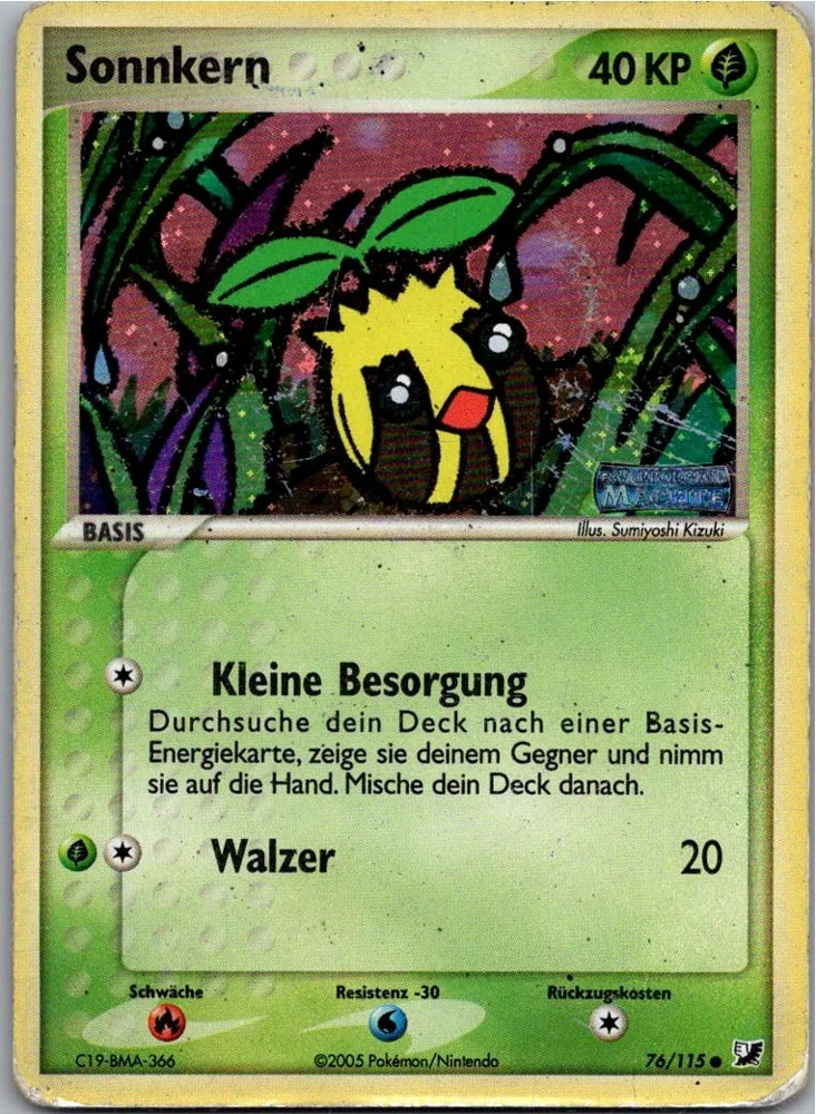 Sonnkern 76/115 EX Verborgene Mächte – Vorderseite