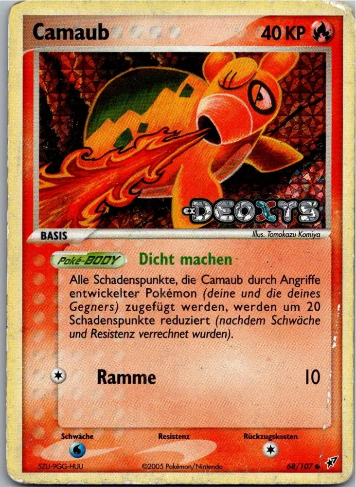 Camaub 68/107 EX Deoxys – Vorderseite