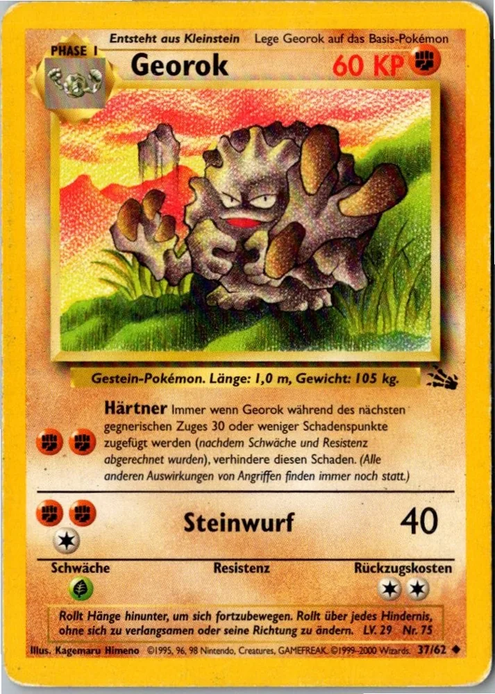 Graveler 37/62 Fossil – Vorderseite