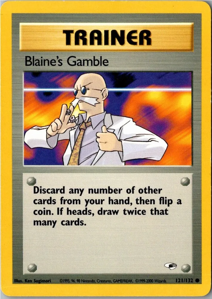 Blaine's Gamble 121/132 Gym Heroes – Vorderseite