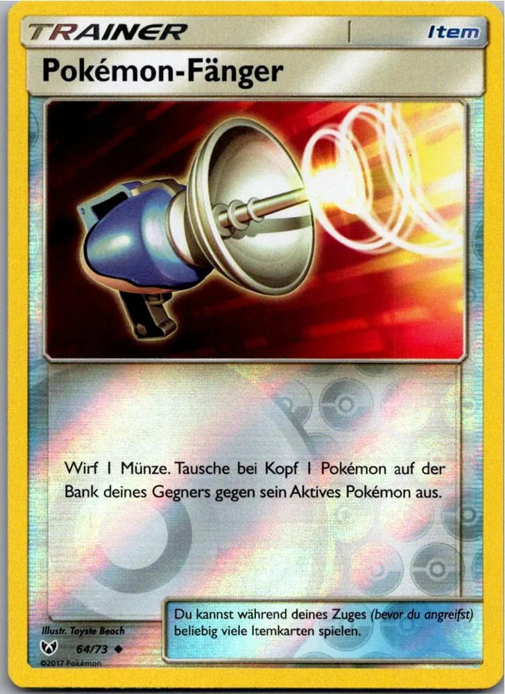 Pokémon-Fänger 64/73 Schimmernde Legenden – Vorderseite