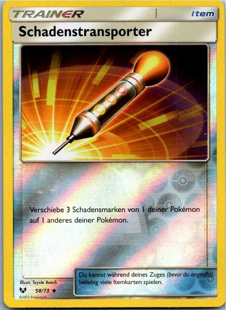 Schadenstransporter 58/73 Schimmernde Legenden – Vorderseite