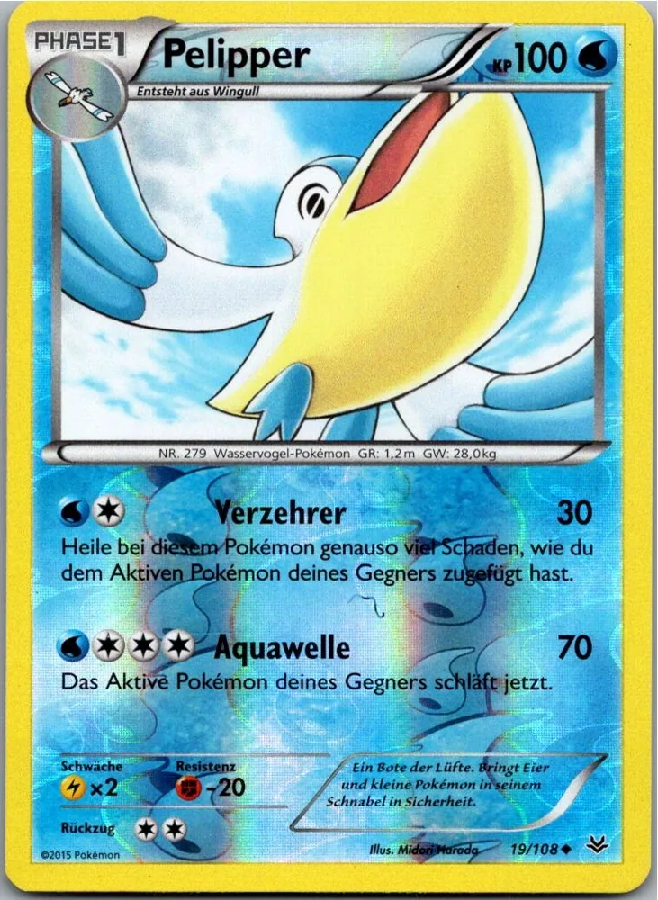 Pelipper 19/108 Drachenleuchten – Vorderseite