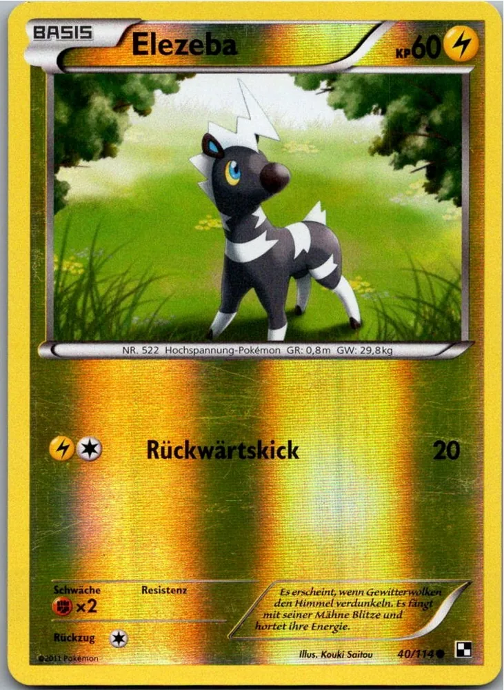 Elezeba 040/114 Schwarz & Weiß – Vorderseite