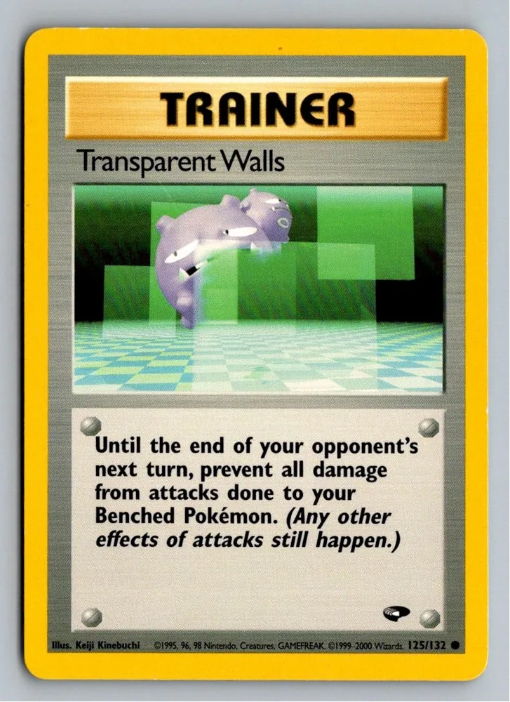 Transparent Walls 125/132 Gym Challenge – Vorderseite