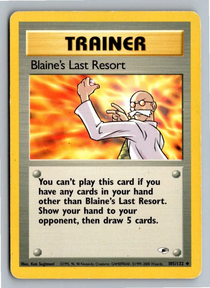 Blaine's Last Resort 105/132 Gym Heroes – Vorderseite