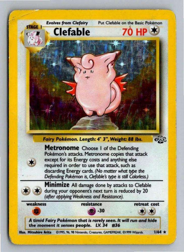 Clefable Pixi 1/64 Dschungel – Vorderseite