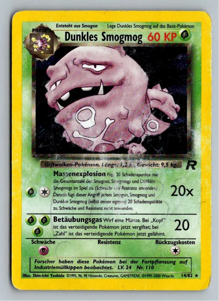 Dunkles Smogmog 14/82 Team Rocket – Vorderseite