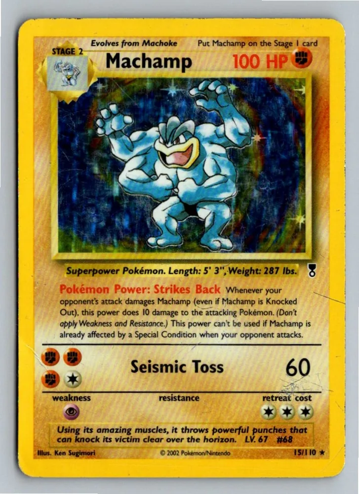 Machamp Machomei 15/110 Legendary Collection – Vorderseite