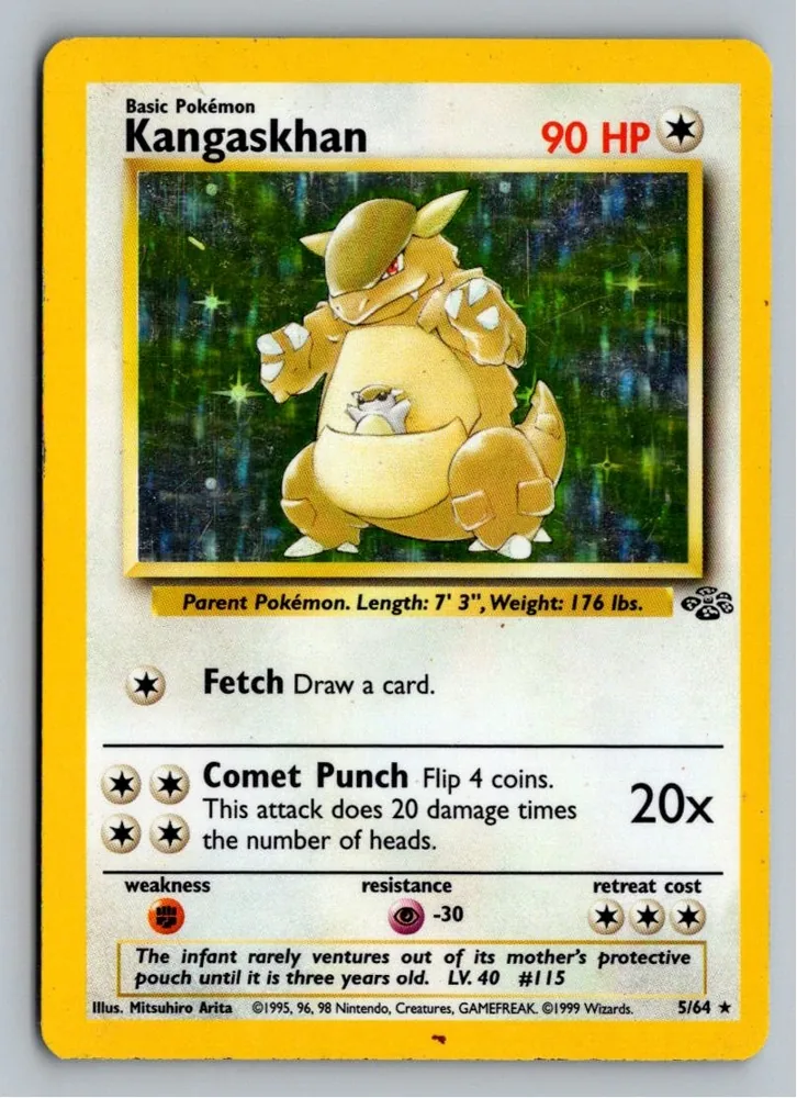 Kangaskhan Kangama 5/64 Dschungel – Vorderseite