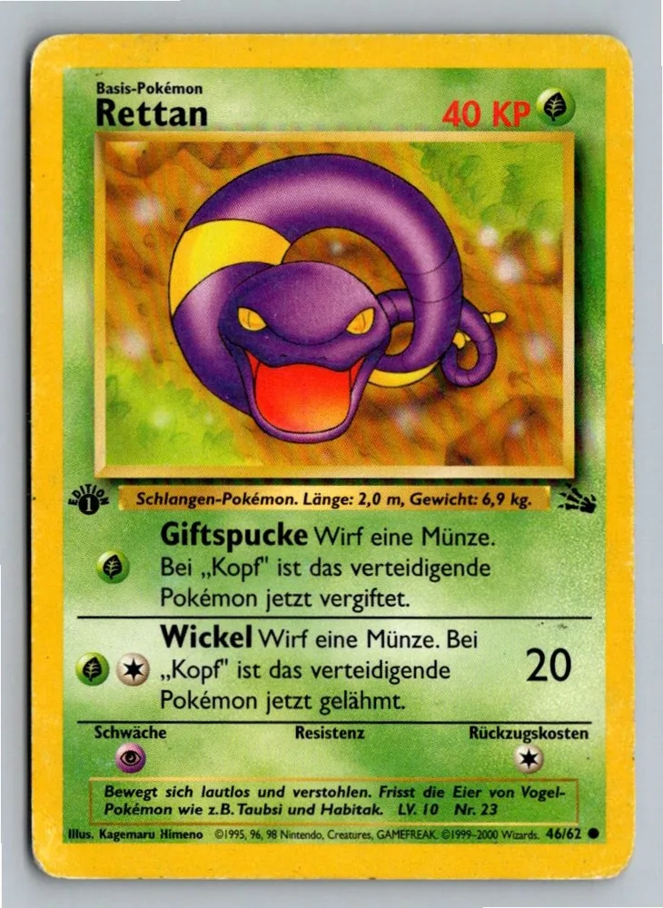 Rettan 46/62 Fossil – Vorderseite