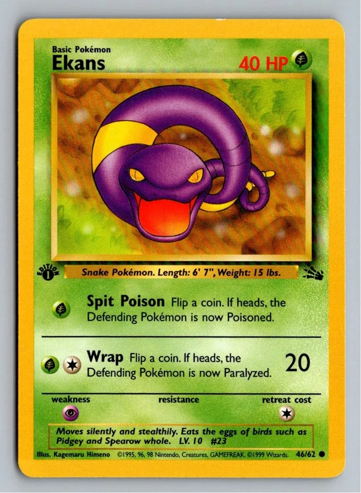 Ekans Rettan 46/62 Fossil – Vorderseite