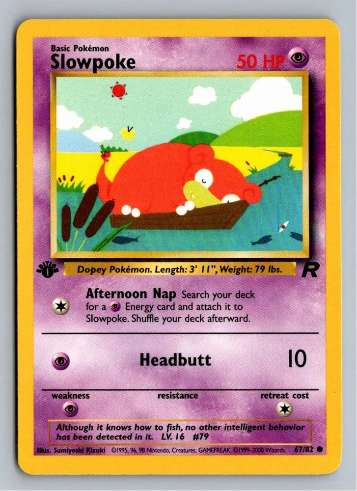 Slowpoke Flegmon 67/82 Team Rocket – Vorderseite
