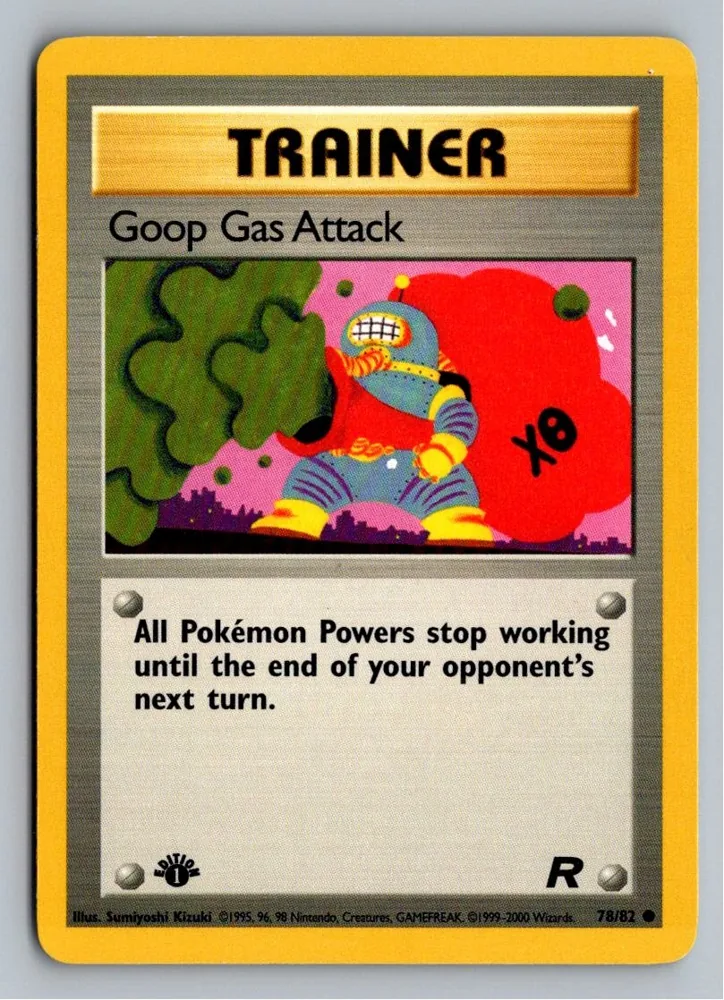 Goop Gas Attack Uhu-Gasangriff 78/82 Team Rocket – Vorderseite