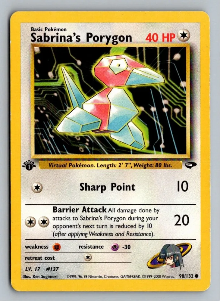 Sabrina's Porygon 98/132 Gym Challenge – Vorderseite