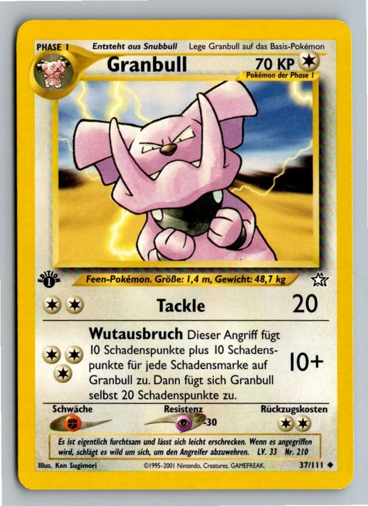 Granbull 37/111 Neo Genesis – Vorderseite