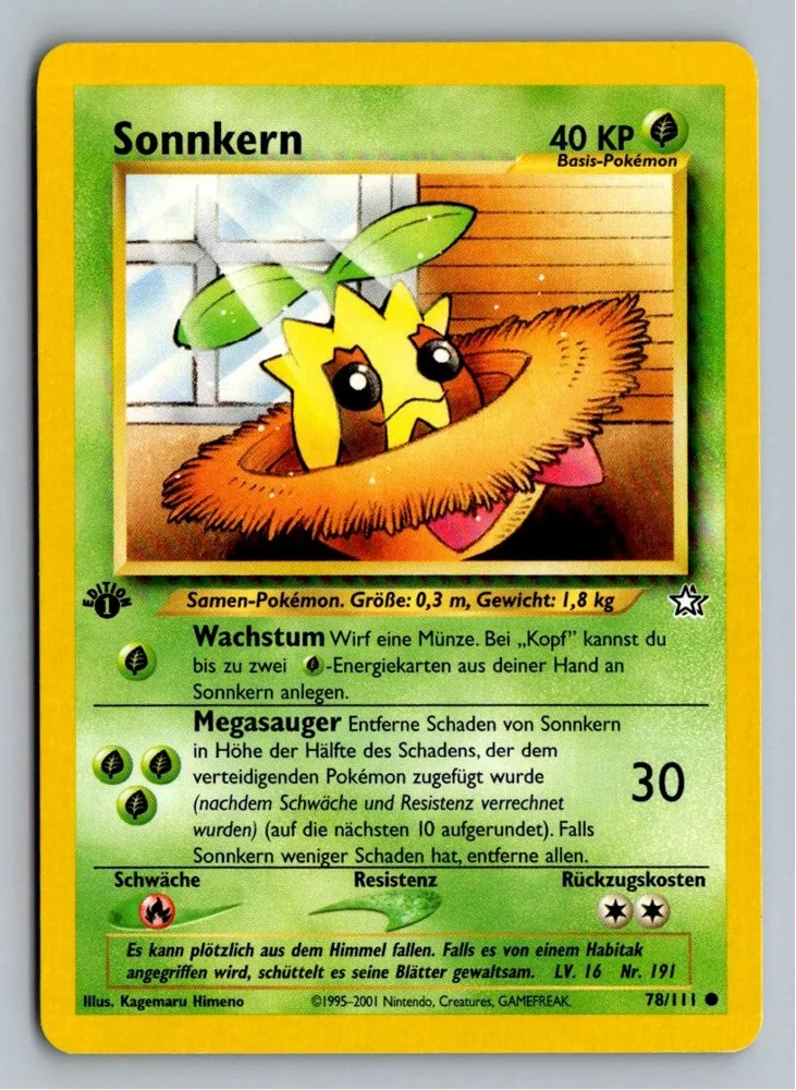 Sonnkern 78/111 Neo Genesis – Vorderseite