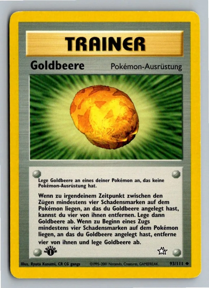 Goldbeere 93/111 Neo Genesis – Vorderseite