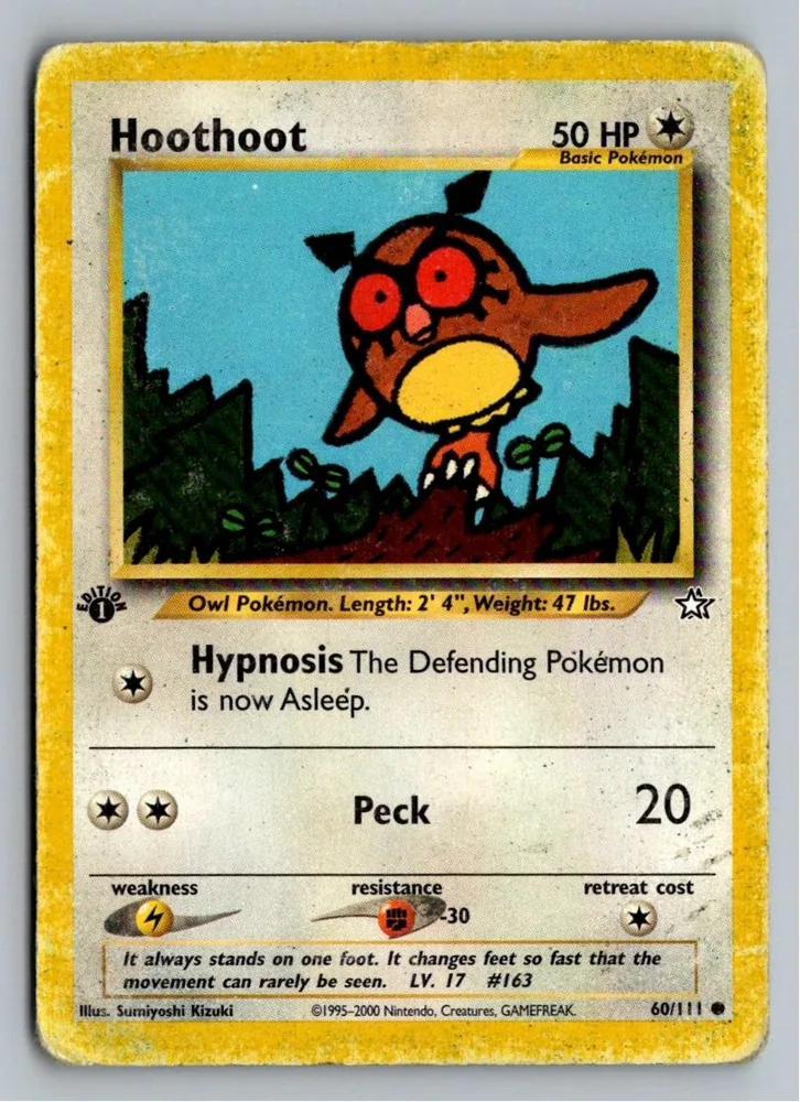 Hoothoot 60/111 Neo Genesis – Vorderseite