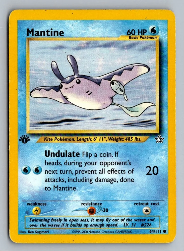 Mantine Mantax 64/111 Neo Genesis – Vorderseite