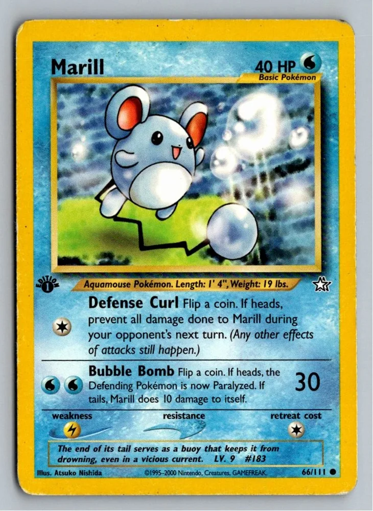Marill 66/111 Neo Genesis – Vorderseite