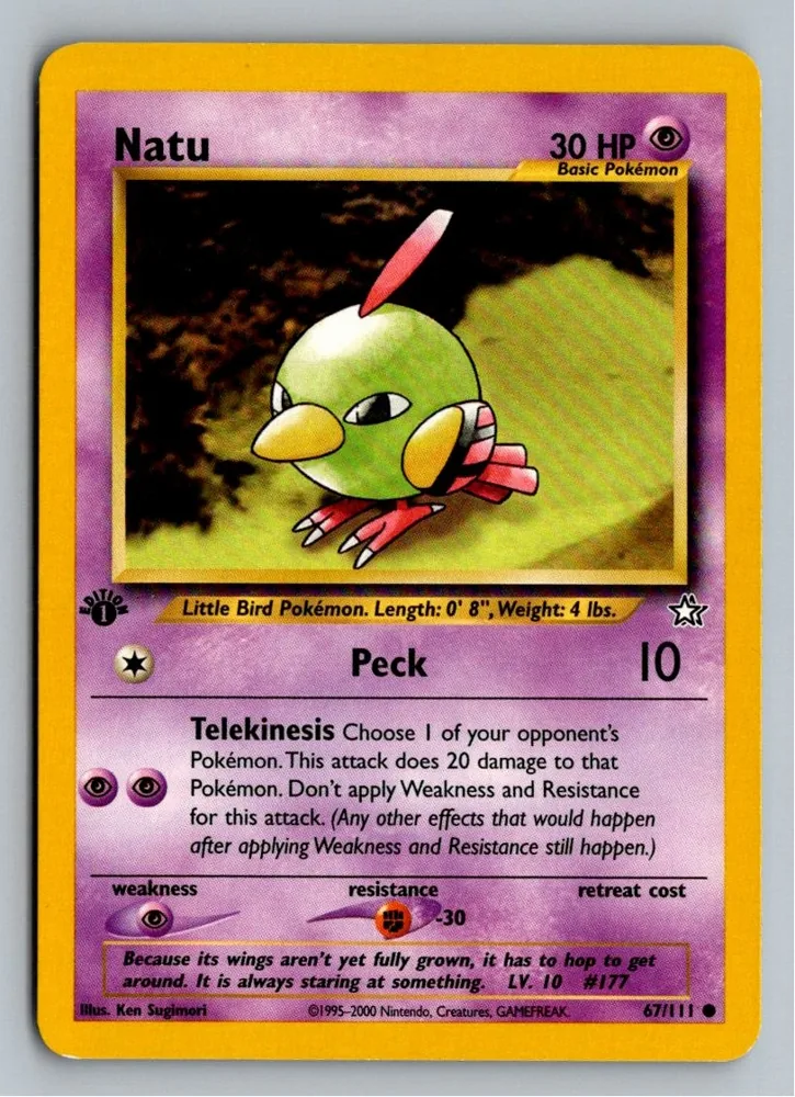 Natu 67/111 Neo Genesis – Vorderseite