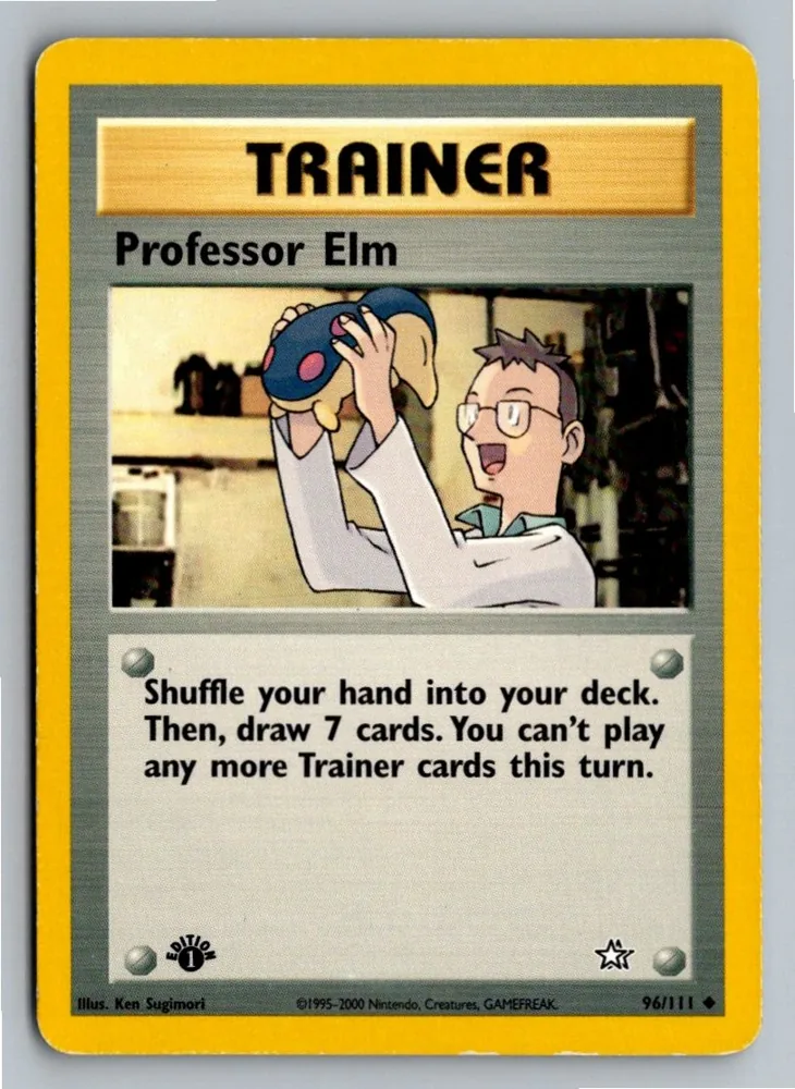 Professor Elm Professor Lind 96/111 Neo Genesis – Vorderseite