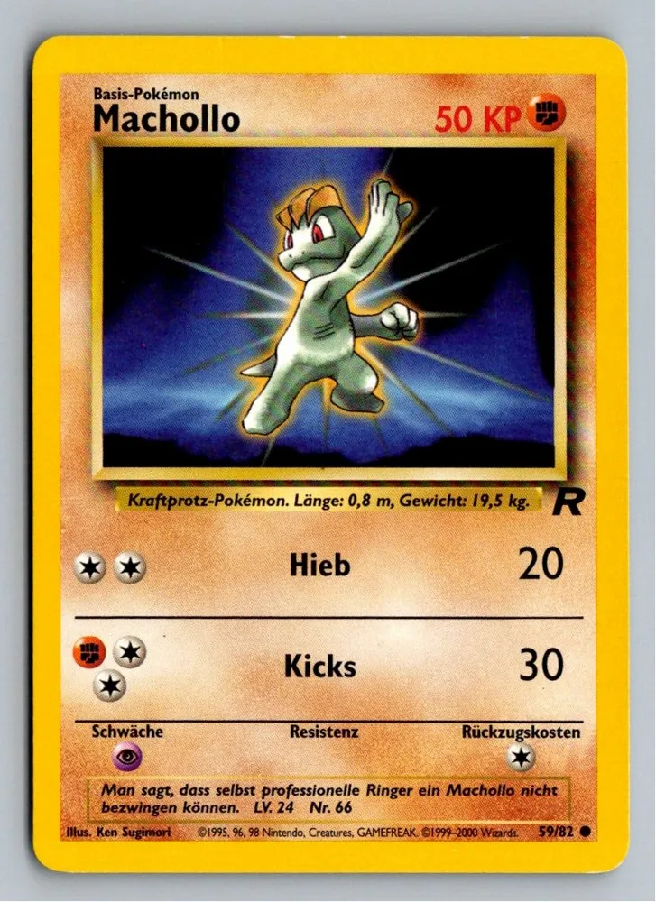 Machollo 59/82 Team Rocket – Vorderseite