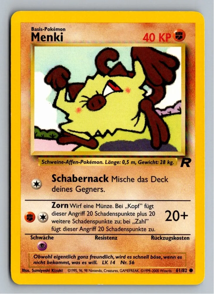 Menki 61/82 Team Rocket – Vorderseite