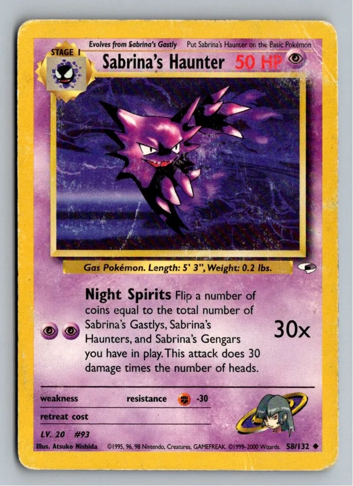 Sabrina's Haunter 58/132 Gym Heroes – Vorderseite