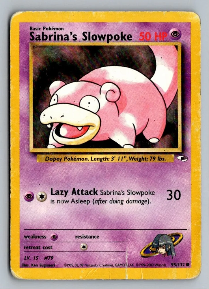 Sabrina's Slowpoke 95/132 Gym Heroes – Vorderseite