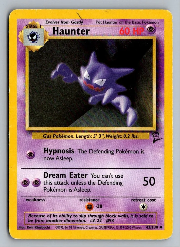 Haunter Alpollo 43/130 Base Set 2 – Vorderseite