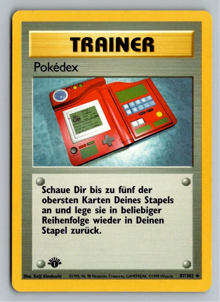 Pokédex 87/102 Grundset – Vorderseite