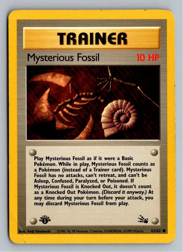 Mysterious Fossil Geheimnis-Fossil 62/62 Fossil – Vorderseite