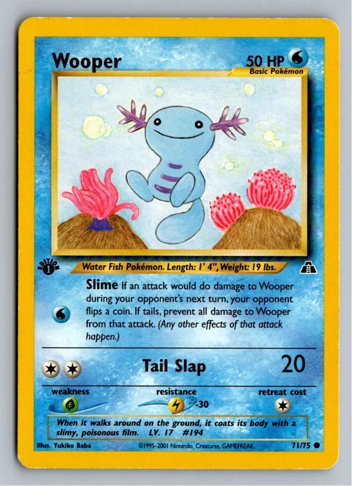Wooper Felino 71/75 Neo Entdeckung – Vorderseite