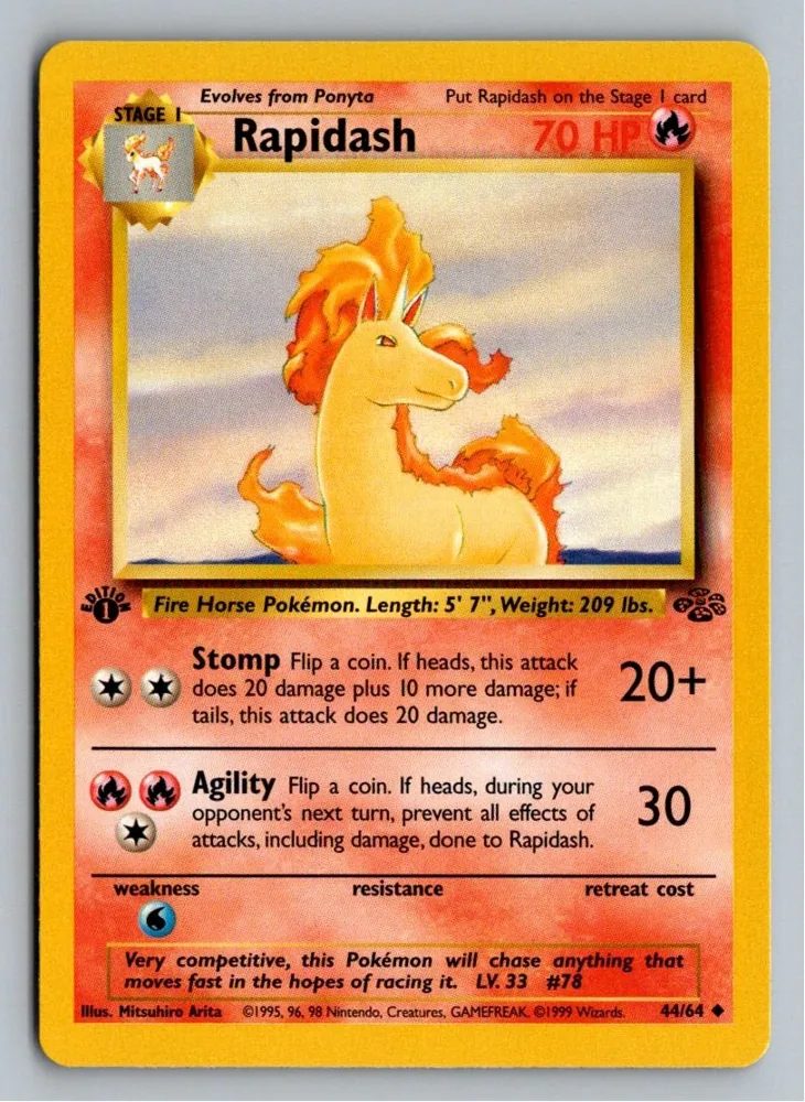Rapidash Gallopa 44/64 Dschungel – Vorderseite