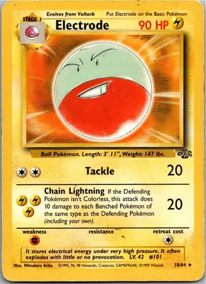 Pokémon-Karte Electrode Lektrobal 18/64 Dschungel