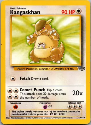 Pokémon-Karte Kangaskhan Kangama 21/64 Dschungel