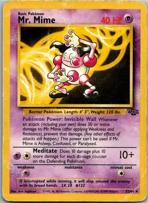 Pokémon-Karte Mr. Mime Pantimos 22/64 Dschungel