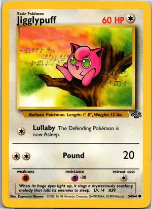 Jigglypuff Pummeluff Exemplar 3,25 €