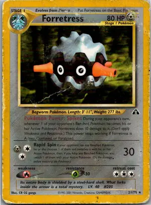 Pokémon-Karte Forretress Forstellka 21/75 Neo Entdeckung