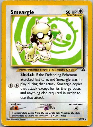 Pokémon-Karte Smeargle Farbeagle 30/75 Neo Entdeckung