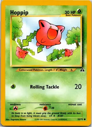 Pokémon-Karte Hoppip Hoppspross 55/75 Neo Entdeckung