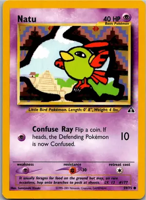 Pokémon-Karte Natu 59/75 Neo Entdeckung