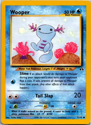 Pokémon-Karte Wooper Felino 71/75 Neo Entdeckung